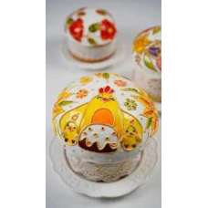 Витражная роспись на куличах. Марина Невская nebesnyii_mindal