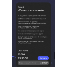 10 шагов до UGC-креатора. Тариф Самостоятельный. Анастасия Хавалкина, Мария Кицова avantiina