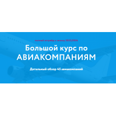 Большой курс по Авиакомпаниям.  Тариф Полный  Надежда Прокина, Марина Зацепина Baginet