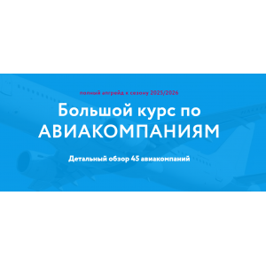Большой курс по Авиакомпаниям.  Тариф Полный  Надежда Прокина, Марина Зацепина Baginet