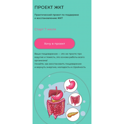 Проект ЖКТ 2025. Практический проект по поддержке и восстановлению ЖКТ. Тариф Самостоятельный. Елена Иванова humberto 2.0