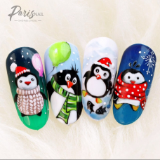 Новогодние пингвины. Юлия Кузнецова parisnail