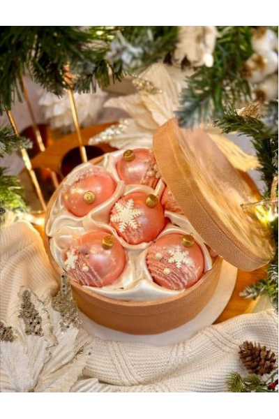 Видеоурок Коробка с ёлочными шарами. Анастасия Политыкина anastasiya_bakery