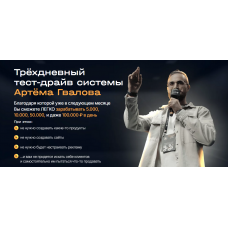 Трёхдневный тест-драйв системы Артёма Гвалова. Артём Гвалов