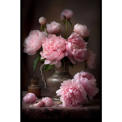 Фламандский метод. Пионы. Виталий Антипин