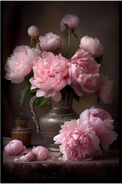 Фламандский метод. Пионы. Виталий Антипин