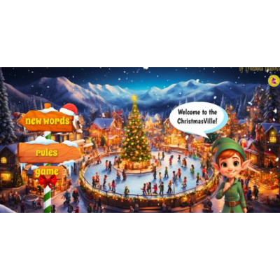 Авторская карточная игра онлайн Welcome to ChristmasVille. Людмила Дианова