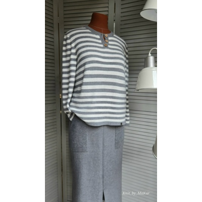 Совместник джемпер полосатый ребус. Татьяна Макаренко