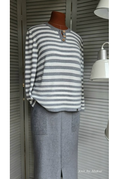 Совместник джемпер полосатый ребус. Татьяна Макаренко