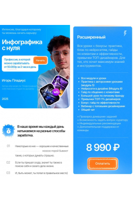Инфографика с нуля. Тариф Расширенный. Игорь Пладиус