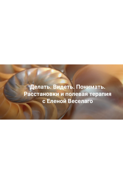 Делать. Видеть. Понимать. Расстановки и полевая терапия. Только теория. Елена Веселаго Институт Открытого поля