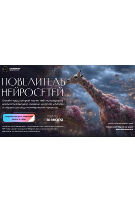 Повелитель нейросетей. Тариф Нейродизайнер Profy. Светлана Скляр Procreateschool