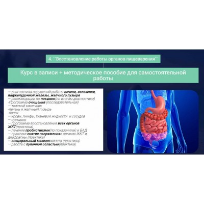 Восстановление работы органов пищеварения. Ольга Левонюк