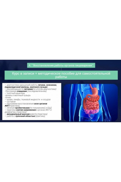 Восстановление работы органов пищеварения. Ольга Левонюк