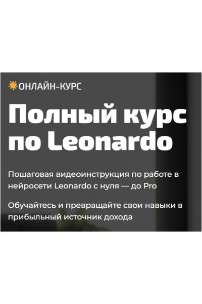 Полный курс по Leonardo. Юлия Литвина marketbox