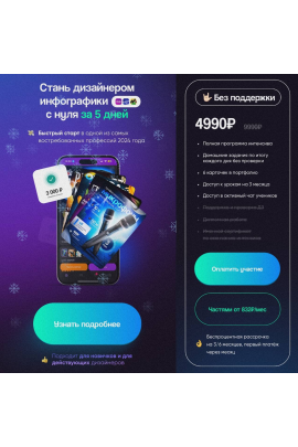 Стань дизайнером инфографики с нуля за 5 дней. Без поддержки. Роман Одуванов