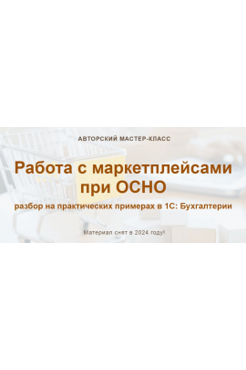Работа с маркетплейсами при ОСНО 2024. Ольга Шулова, Алина Календжан, учетбеззабот