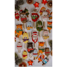 Мастер класс по новогоднему декору эскимо. Новогодняя тусовка. Марина Невская