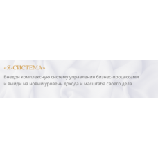  Я - система. Анастасия Лобанова