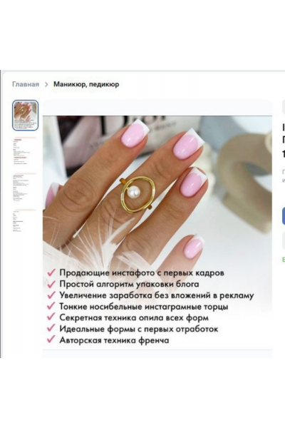 INSTAфренч. Полное погружение. Премиум. Блок по продажам. Александра Сыроед, ParisNail School