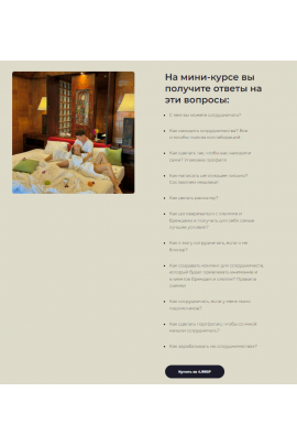 Мини-курс по сотрудничествам с отелями и брендами. Виолетта Анисимкова 