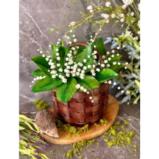 Видеоурок «Корзина с ландышами». Анастасия Политыкина, anastasiya_bakery