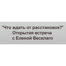 Что ждать от расстановок? Видео + транскрибация. Елена Веселаго, Институт Открытого поля