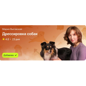Дрессировка собак. Мария Выговская