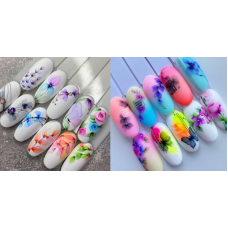 Акварель на ногтях. Тариф Basic. Юлия Голубкова