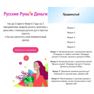 Русские руны и деньги. Пакет «Продвинутый». Надежда Тинская