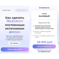 Сила телеги. Как сделать Telegram постоянным источником дохода. Тариф Базовый. Анна Шамардина