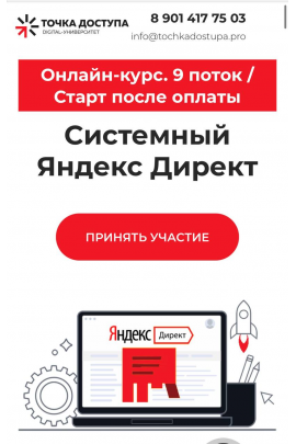 Системный Яндекс Директ. Тариф База. Ирина Максимова, Дмитрий Румянцев, Точка доступа