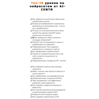 Топ-18 уроков по нейросетям от AI-CENTR