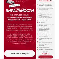 Принцип виральности - марафон по залетающим рилс. Тариф Эксперт. Ната Анарбаева