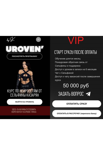 Уровень. Курс по нейросетям. Сельфина Казарян