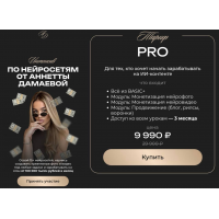Интенсив по нейросетям. Тариф Pro. Анетта Дамаева