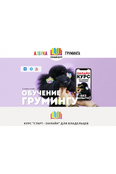 Обучение грумингу. Старт-онлайн. Тариф для дома. Дарья Казимова, Азбука Груминга