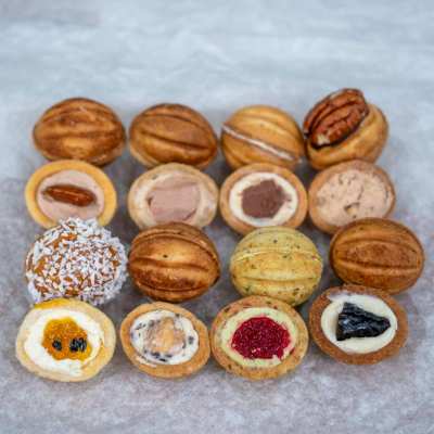 Орешки с начинкой. Елена Крохмаль, Pastry School