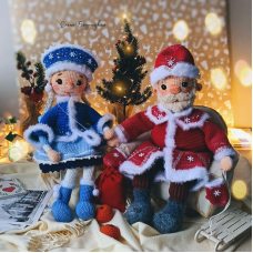 Дед мороз и снегурочка. Елена Бедрицких, Добрая игрушка