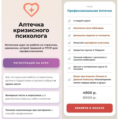 Интенсив-курс "Аптечка кризисного психолога". Олег Перепелица, Вера Бутова, Татьяна Фишер