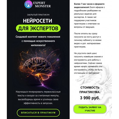 Нейросети для экспертов. Сергей Демидович, Роман Кокорев, expert monster