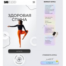 Здоровая спина. Гибкость. Сила. Осанка. Сабина Филина