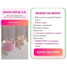 Бенто-торты 3.0. Тариф Бизнес на бенто. Алина Вельвет, Alina Velvet