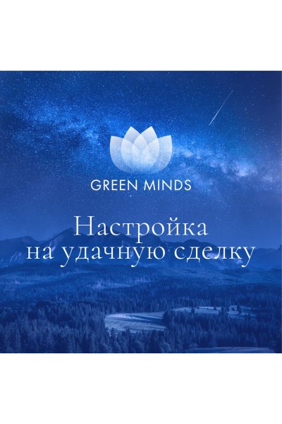 Нейромедитация GREEN MINDS Настройка на удачную сделку. Алексей Ситников