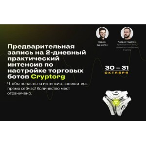 2-дневный практический интенсив по настройке торговых ботов Cryptorg. Карлен Даниелян