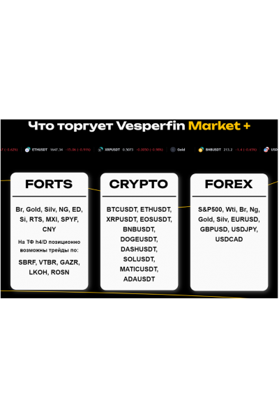 Vesperfin Market Плюс. Февраль 2024. Арина Веспер Vesperfin