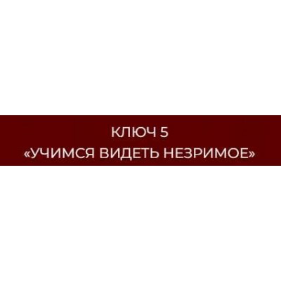 13 ключей к силе. Ключ 5 Учимся видеть незримое. Владислав Череватый