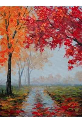 Дорога в осеннем парке. Татьяна Зубова