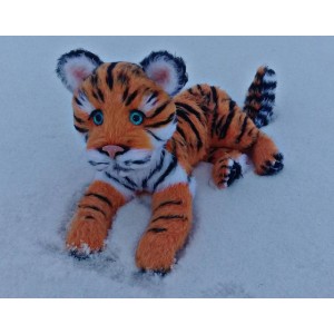 Мастер-класс Тигрёнок (спицы). Юлия Колесникова