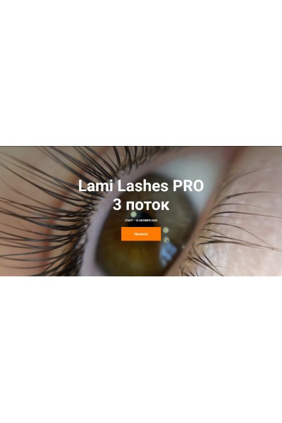 Lami Lashes Pro 3 поток. Тариф Стандартный+. Анна Ромашенко